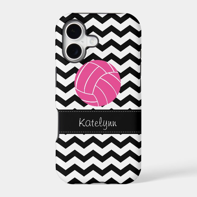 Modern Chevron Zigzag Volleyball iPhone 5 Case (Back)