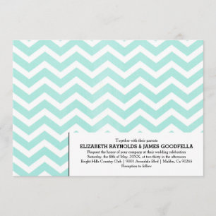 Modern Chevron Zigzag Wedding Invitations