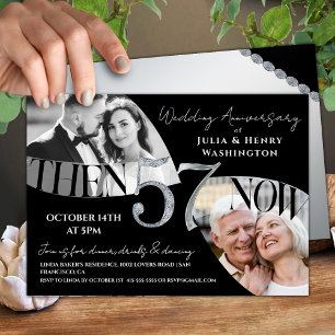 Modern Chic 57th Wedding Anniversary Invitation