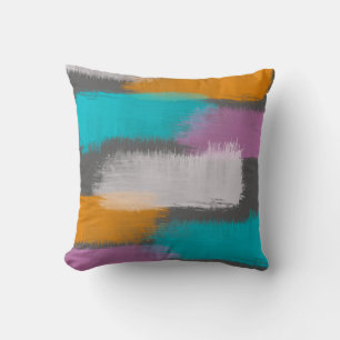  modern chic abstract colourful artistic  throw pillow