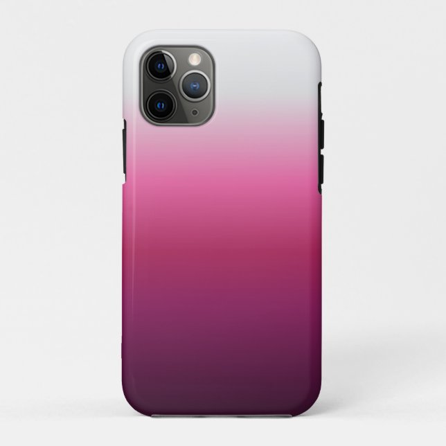 modern chic abstract magenta burgundy maroon ombre Case-Mate iPhone case (Back)
