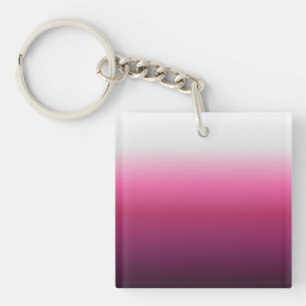 modern chic abstract magenta burgundy maroon ombre keychain