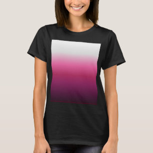 modern chic abstract magenta burgundy maroon ombre T-Shirt