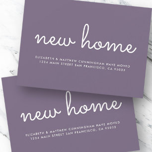 Modern Chic and Fun New Home Announcement Card