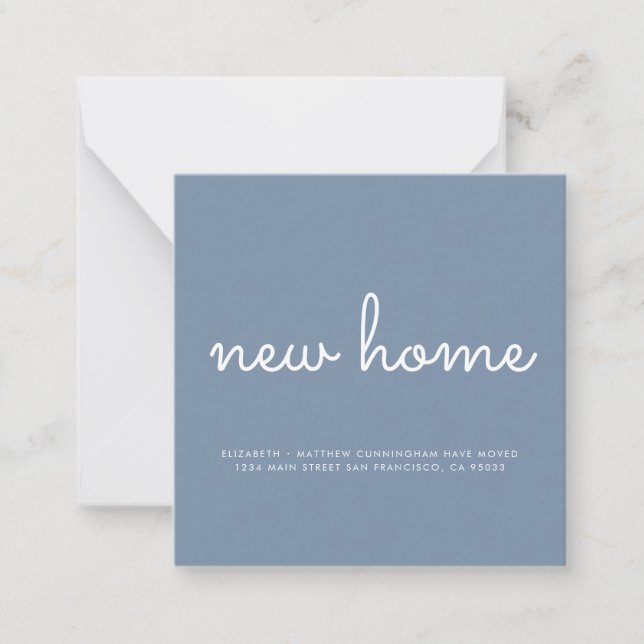 Modern Chic and Fun New Home Card (Front)