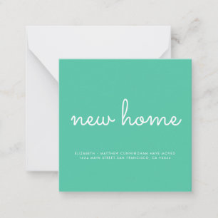 Modern Chic and Fun New Home Card