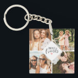 Modern Chic Best Friend BFF Photo Keychain<br><div class="desc">A best friends photo keychain with room for 8 photos. Personalize it with photos of your fun times together. Designed for you by Blackberry Boulevard.</div>