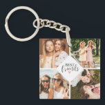 Modern Chic Best Friend BFF Photo Keychain<br><div class="desc">A best friends photo keychain with room for 8 photos. Personalize it with photos of your fun times together. Designed for you by Blackberry Boulevard.</div>