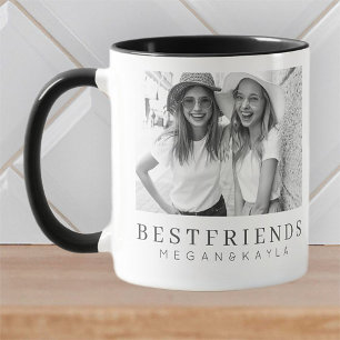 Modern Chic Best Friends BFF Photo Mug