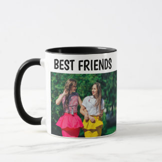 Modern Chic Best friends photo coffee mug