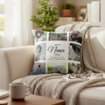 Modern Chic Best Nana Ever Elegant Photo Collage  Throw Pillow<br><div class="desc">For the Best Nana Ever in your life: a modern,  trendy Instagram friendly family photo collage throw pillow with modern script typography and your personal name and message. Perfect gift for the wonderful grandmother in your life for Mother's Day,  a birthday,  or the holiday season!</div>