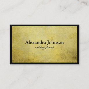 Modern Chic Black and Gold Foil Luxury Business Ca Card