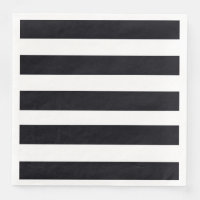 Modern Chic Black And White Striped Elegant Party