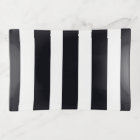 Modern Chic Black And White Striped Food Safe Med