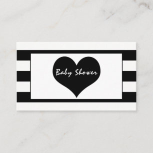 Modern Chic Black & White Baby Shower Invitation