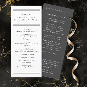 Modern Chic Black & White Typography Program