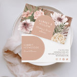Modern Chic Bohemian Watercolor Boho Florals Arch  Business Card<br><div class="desc">Our design features our hand-drawn boho botanical flowers and tropical greenery. Modern geometrical shapes paired with a beautiful modern boho color palette create this elegant sophisticated business card. Customize with your business name and contact info on the back of the card. This beautiful modern business card is perfect for a...</div>