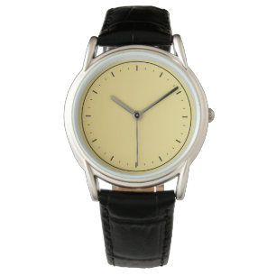 Modern Chic Classic Black Men's Leather Watch