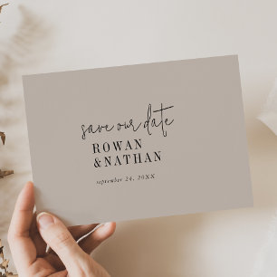 Modern Chic COLOR EDITABLE Wedding Save The Date