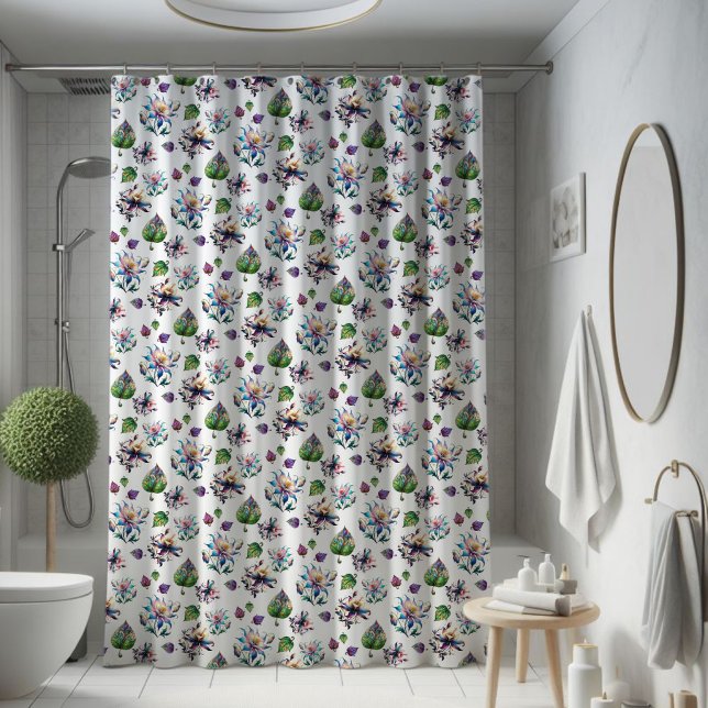 Modern Chic Colourful Stained Glass Flower Pattern (Creator Uploaded)