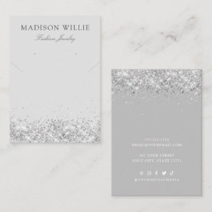 Modern Chic custom color necklace earring display  Business Card