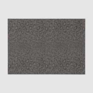 Modern chic dark grey cheetah print pattern tissue paper