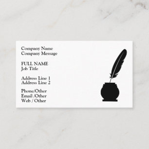 Modern chic elegant notary public business card
