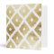 Modern chic faux gold leaf ikat pattern
