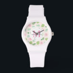 Modern Chic Floral Monogram Watch<br><div class="desc">Modern Chic Floral Monogram Watch</div>