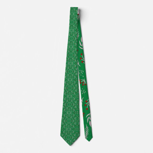 Modern Chic Floral  Neck Tie (Front)
