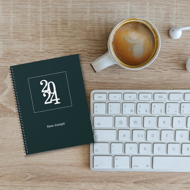 Modern Chic Forest green Monthly weekly Planner (Creator Uploaded)