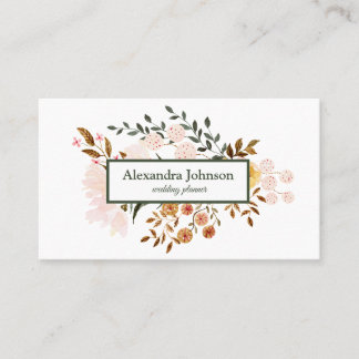 Modern Chic Gold Leaf Foil Luxury Business Card