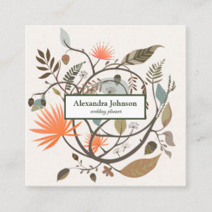Modern Chic Gold Leaf Foil Luxury Business Card