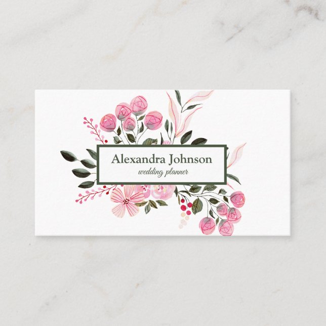 Modern Chic Gold Leaf Foil Luxury Business Card (Front)