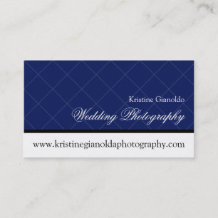 Modern Chic Grid Wedding Photography Business Card