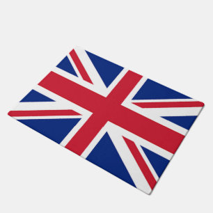 Modern  chic london UK union jack flag Doormat