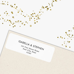 Modern Chic Minimal Typography Return Address
