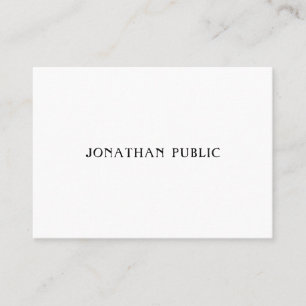 Modern Chic Minimalistic Template Trendy Elegant Business Card