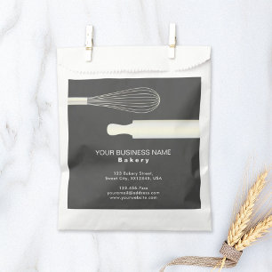 Modern Chic Pastry Chef Bakery Packaging Bags