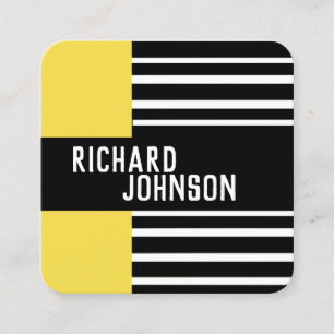 modern chic patterned custom business card