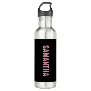 Modern Chic Pink & Black 710 Ml Water Bottle