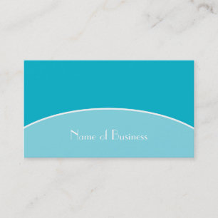 Modern Chic Professional Aqua Turquoise With Name Business Card