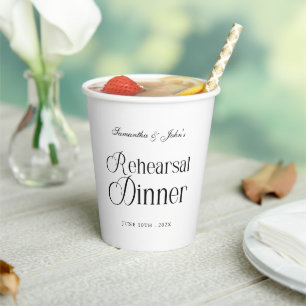  Modern Chic Rehearsal Dinner Paper Cups