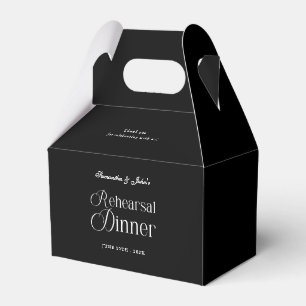 Modern Chic Rehearsal Dinner Thank You Favor Box