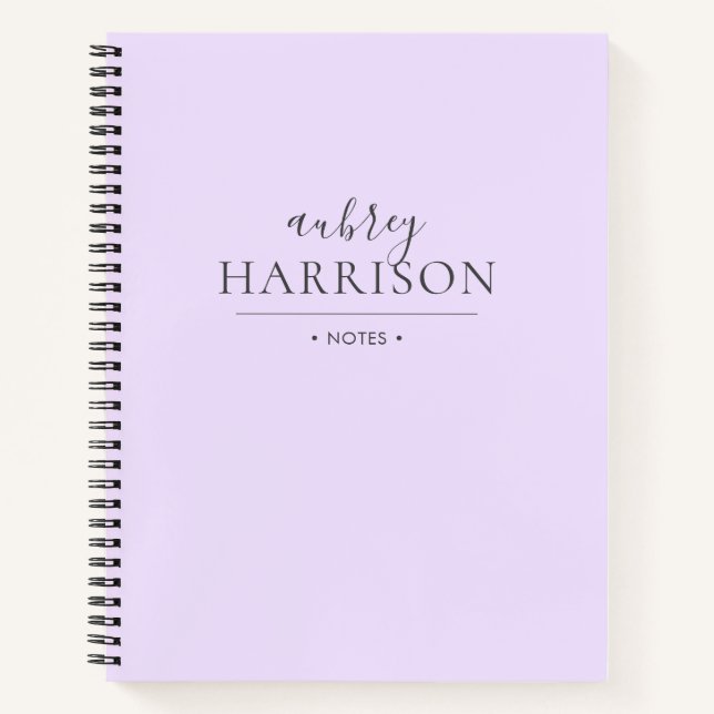 Modern Chic Simple Notebook (Front)