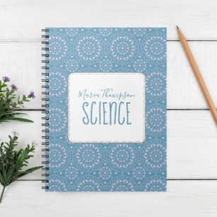 Modern Chic Simple Student Subject Periwinkle Pink Notebook