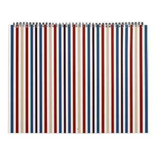 Modern Chic Striped Calendar