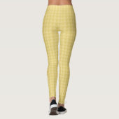 Modern Chic Stylish Gold Triangle Pattern Fashion Leggings (Back)