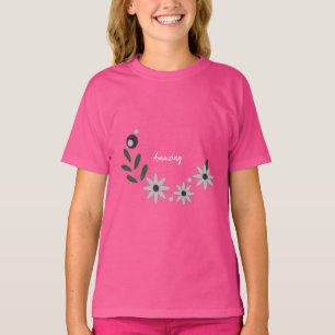 Modern Chic Summer Floral  T-Shirt