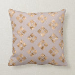 Modern Chic Taupe Gold Sequin Geometric Squares Throw Pillow<br><div class="desc">This modern and elegant design is perfect for the trendy and stylish woman. Its print depicts a glamourous and chic faux printed luxury gold sequin geometric square pattern on top of a simple rose taupe background. It's simplicity and elegance makes this a very versatile print for your everyday style. ***IMPORTANT...</div>